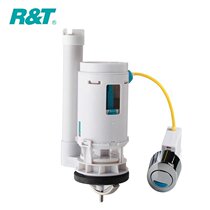 Ruelt wire-controlled side press double-row toilet tank accessories drain valve universal old-fashioned toilet flush valve 2432