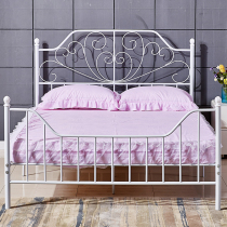 White Iron Art Bed One Metre Five Iron Beds 1 8 m 1 5 Bed Modern Minimalist Creative Girls Bedroom Bed Frame Iron Frame Bed