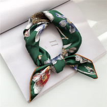  2020 spring and autumn Korean printed large scarf female silk scarf wild decoration literary and artistic professional stewardess scarf summer