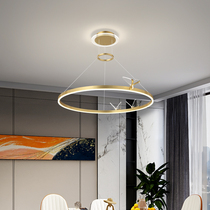 2021 new modern light and luxurious master bedroom crystal chandelier Nordic minimalist living-room Restaurant Butterfly Net Red Lamp