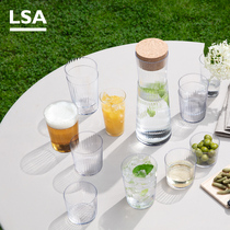 LSA imported handmade glass cups for household large capacity kettle large drinking cups creative lovers cups