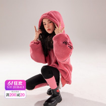 Rain Stars Rain & Rain Girl Girl Plus Suede Suit Autumn winter style 2021 new winter dress thickened CUHK Sheep Lamb two sets