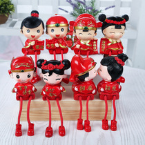 Wedding wedding gift creative new couple doll ornaments to send new girlfriends practical anniversary wedding room decorations