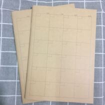 Japans MUJI MUJI monthly plan this years planning book 64 pages monthly plan book bookkeeping book