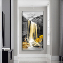 High mountains and rivers entrance decorative painting New Chinese landscape landscape mural Entrance door entrance painting Chinese style hanging painting