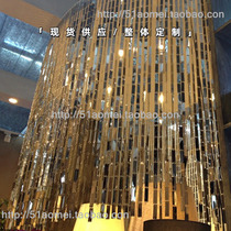 Metal Shop Window Partition Pendant Hotel Bar Shop Clubhouse Sale Office Gold Bar Ceiling Aerial Creative Decoration