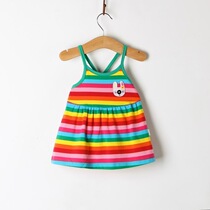 Summer Cute Sleeveless Girl Dress Clothes Baby Sling Dresses