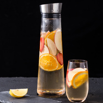 Nordic cold water pot Glass high temperature household large capacity explosion-proof juice cold plain water teapot set Cold water pot