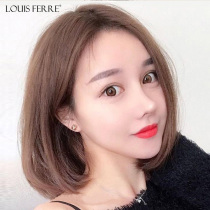 Louis wig female short hair bobo head split natural full real hair clavicle hair bobo lace full head cover