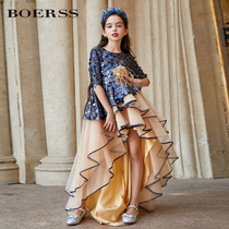 BOERSS childrens dress girl princess dress temperament performance dress flower girl dress dress dress dress dress