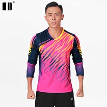 (Quick-drying) single and double size new autumn badminton clothing long sleeve tennis clothing mens quick-drying top sportswear