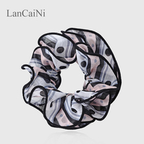 Head flower head jewelry meatball head plate hair device Korean wave point hair circle Hair rope Hair accessories tie hair rubber band Lady head rope