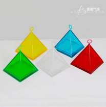  35g 6*6*6cm Pyramid-shaped floating air ball pendant Aluminum film balloon counterweight lifting balloon pendant