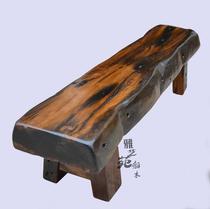 Old boat wooden bench garden bench outdoor garden seat bench original ecological heavy solid wood low stool