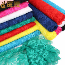 Color hollow stretch lace accessories wide dress skirt decoration handmade diy black lace strip