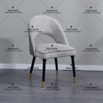 Solid wood backrest American fabric Countryside Chairs Dining Chairs Nordic Modern Minimalist Restaurant Chairs Desk Chairs