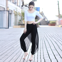 Yoga clothes fitness clothes lanterns pants dance clothes womens skinny chiffon culottes dance rhyme yoga suits