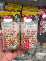 Japan Big Innovation Daiso Toothpick Rod White Birch Wooden Home Pointed Toothpick 700 Entrance 65MM Toothpick