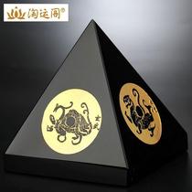 Obsidian Four Elephant Pyramid Energy Stone Crystal Orniver Town House Green Dragon White Tiger Suzaku Xuanwu