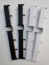 Clothing Store Rack Hanger Accessories Card 2 5 cm square pipe double-sided positive hanger horizontal bar hanging bead front three back two