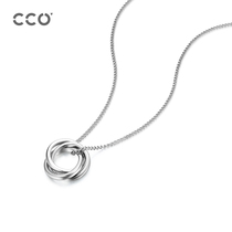 CCO Mobius ring necklace male summer niche design ins collarbone chain indifferent necklace to send boyfriend gift