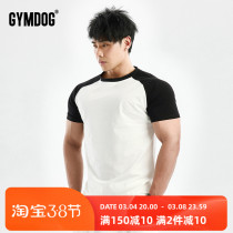 GYMDOG Tide Cards Collared Short Sleeve T-shirt Male Summer Leisure Sports Training Breathable Half Sleeves Tight Body Fitness Clothes