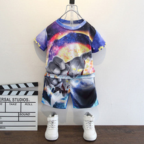 Ottman Clothes Summer Suit Children Shipping Short Sleeves Shorts Boy Summer Cool Handsome Boy Summer Clothes
