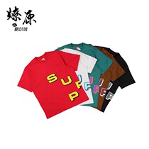 Prairie Fire Supreme Stagger Tee 18FW LOGO short sleeve t-shirt