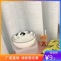 Craypen Small New Bowls Day Style Cutlery Suit Cartoon Creativity Home Cute Meals Chopstick Children Printed Ceramics