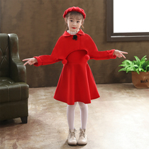 Girl dress autumn 2021 new little girl Korean princess dress childrens skirt foreign style dress autumn and winter
