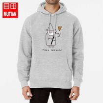 Pizza Weisa sweater mens and womens autumn and winter hooded student long-sleeved outer wear loose version round neck thickened hip-hop hoodie street