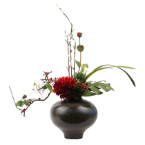 New Chinese style simple home simulation flower decoration Model room Sales office soft decoration Hotel front desk handicraft ornaments