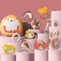 Newborn infant child early lessons wisdom rocking bell toys able to nibble gum baby gripping training for more than 0-3 June