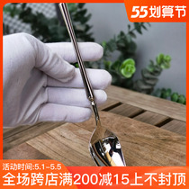 Michael Cooks 304 Stainless Steel Main Dining Spoon Personality Tulip Square Head Spoon Adult Eat Spoon Bright Light West Dining Spoon