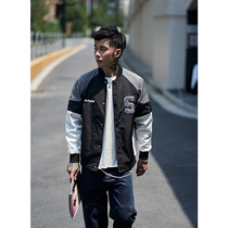 Furnace 2021 autumn new color matching baseball uniform Korean fashion coat men American couple jacket loose top