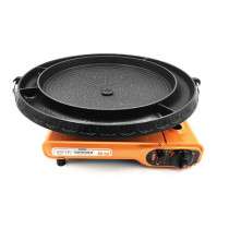Korean egg custard barbecue multi-function barbecue tray round roasting pan Egg barbecue tray