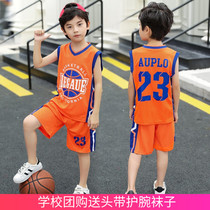 Childrens basketball suit CUHK childrens sports suit Boy Primary and secondary school uniform Boy and girl summer training jersey