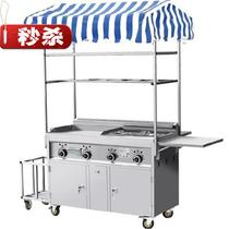 Ground stall snacks q car iron plate electric multifunctional dining car tricycle stalls milk tea mobile spicy