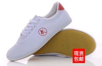 National goods double star white martial arts tai chi shoes canvas shoes mens shoes womens shoes children and teenagers practice shoes beef tendon bottom soft bottom
