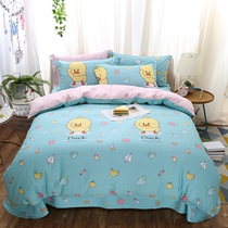 New Pint Summer 100% Pure Cotton Quilt Cover Three Sets Nets Red All-cotton Twill Single Double Single Item Single Piece Increased Quilt Cover