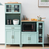 Solid Wood Dining Side Cabinet Minima Containing Cabinet Tea Water Cabinet Kitchen cupboard Cupboard Restaurant Lockers Microwave Oven Cabinet Appliances Cabinet