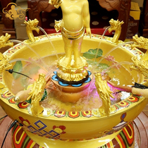 Bath Buddha basin Water spray Kowloon spit water Copper basin Dedicated to Prince Buddha Pure copper temple Bath Buddha basin Large floor