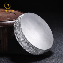 Brilliant impression S99 sterling silver Manza repair plate Seven Zhengbao handmade Mancha Luo Wujia line hand repair 10cm repair plate