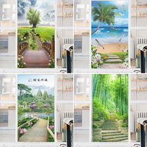 Toilet Light Transmission Opaque Glazing Stickers Frosted Windows Cling Film Shade anti-walking light Window Flower Bathroom View