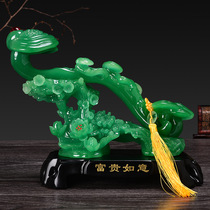Fugui Jade Ruyi Modern Living Room Home High-grade Decoration Merchants Opening Ceremony Resin Crafts