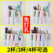 Danle toothbrush holder non-perforated wall Wall Automatic toothpaste squeezing machine artifact squeezer Wall hygiene