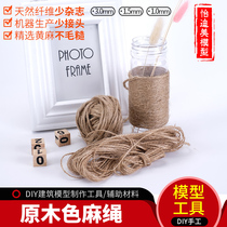 Sandbox building scene Model tool material diy hand-made pottery soft pottery fiber primary color hemp rope weaving