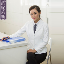 Fanny Cess doctors work clothes long sleeves short womens spring and summer clothes doctors clothes split suit