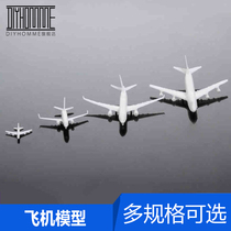 DIY manual building sand table model material micro landscape background scene simulation pendulum model white aircraft