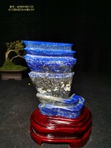 Original stone lapis lazuli stone ornaments Emperor green feng shui modeling stone ornamental stone hall study office ornaments 123